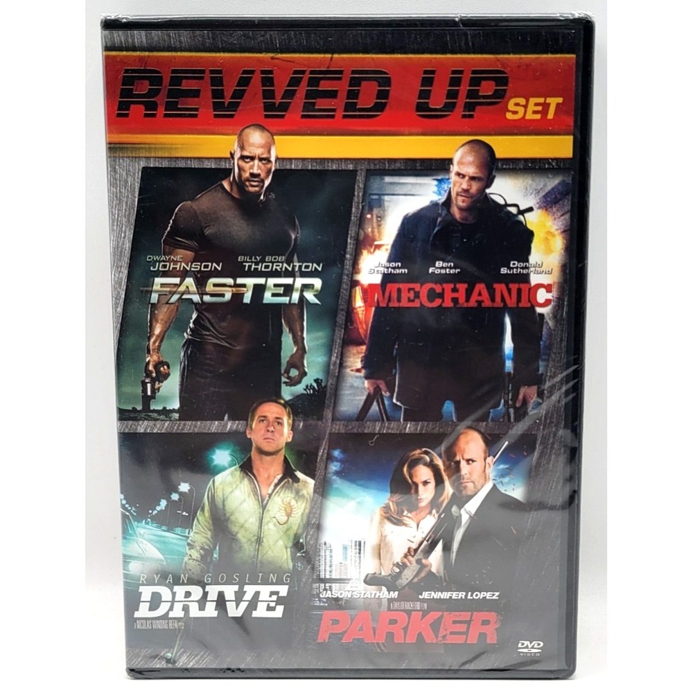 Revved Up Set 4-Movie Collection DVD‎ Box Set Ryan Gosling Dwayne Johnson NEW